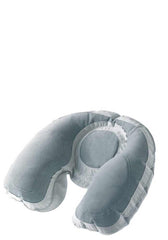 Super Snoozer Inflatable Neck Pillow Color Gray Design Go