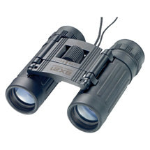Travel binoculars black with neck cord