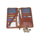 Quality Leather Passport Holder with Wrist Handle and Multi Card Holders