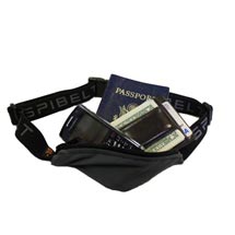 Secure money belt with passport and phone