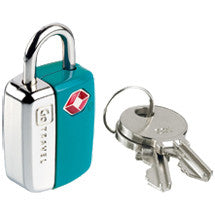 blue luggage lock with tsa approved keys