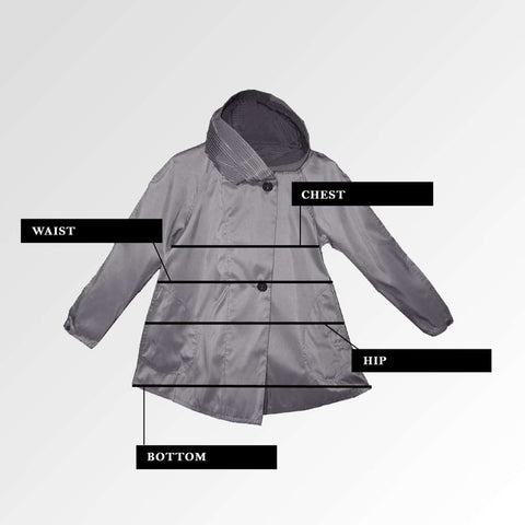 Raincoat Size Chart