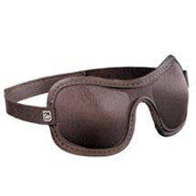 Black contoured travel eye mask