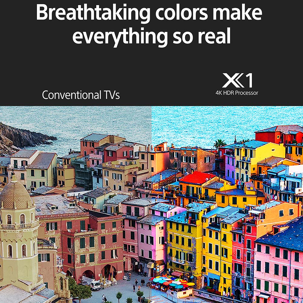 Sony Bravia 108 cm (43) 4K Ultra HD Smart LED Google TV KD-43X80K (Black) (2022 Model) | with Dolby Vision Atmos & Alexa Compatibility