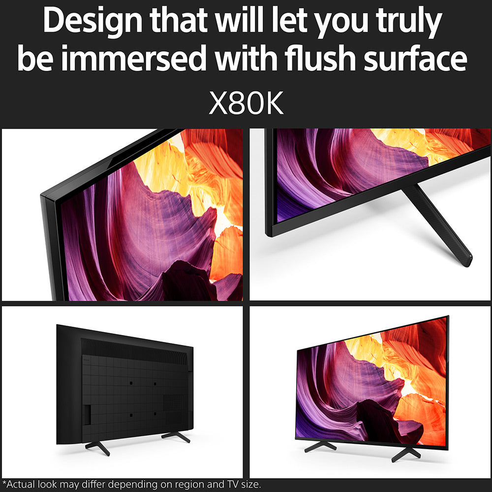 Sony Bravia 108 cm (43) 4K Ultra HD Smart LED Google TV KD-43X80K (Black) (2022 Model) | with Dolby Vision Atmos & Alexa Compatibility