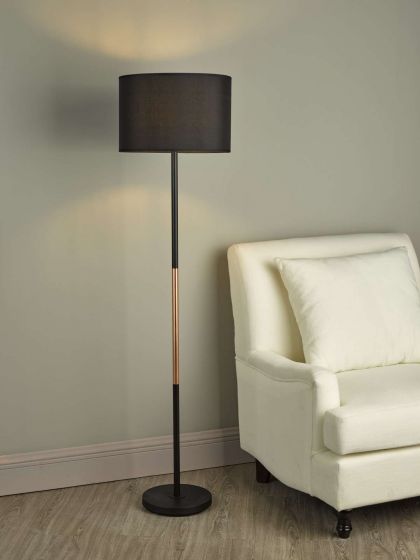 floor lamp black and copper