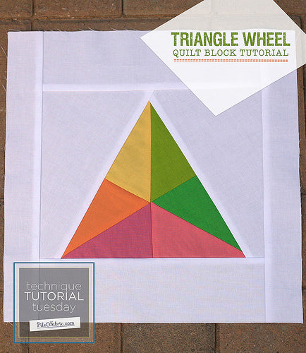 Triangle Wheel Block // Foundation Paper Piecing Tutorial - Pile O' Fabric