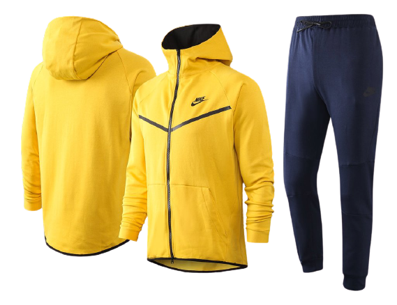 nike tracksuit yellow