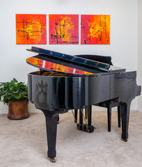"Forest Fire" - Painting by Renee Harp (Alternate view)