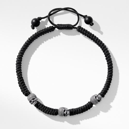 woven skull bracelet