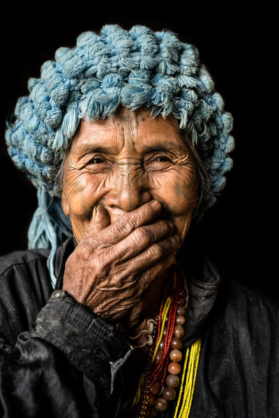 Photographie Portrait d'une femme en voyage au Myanmar
