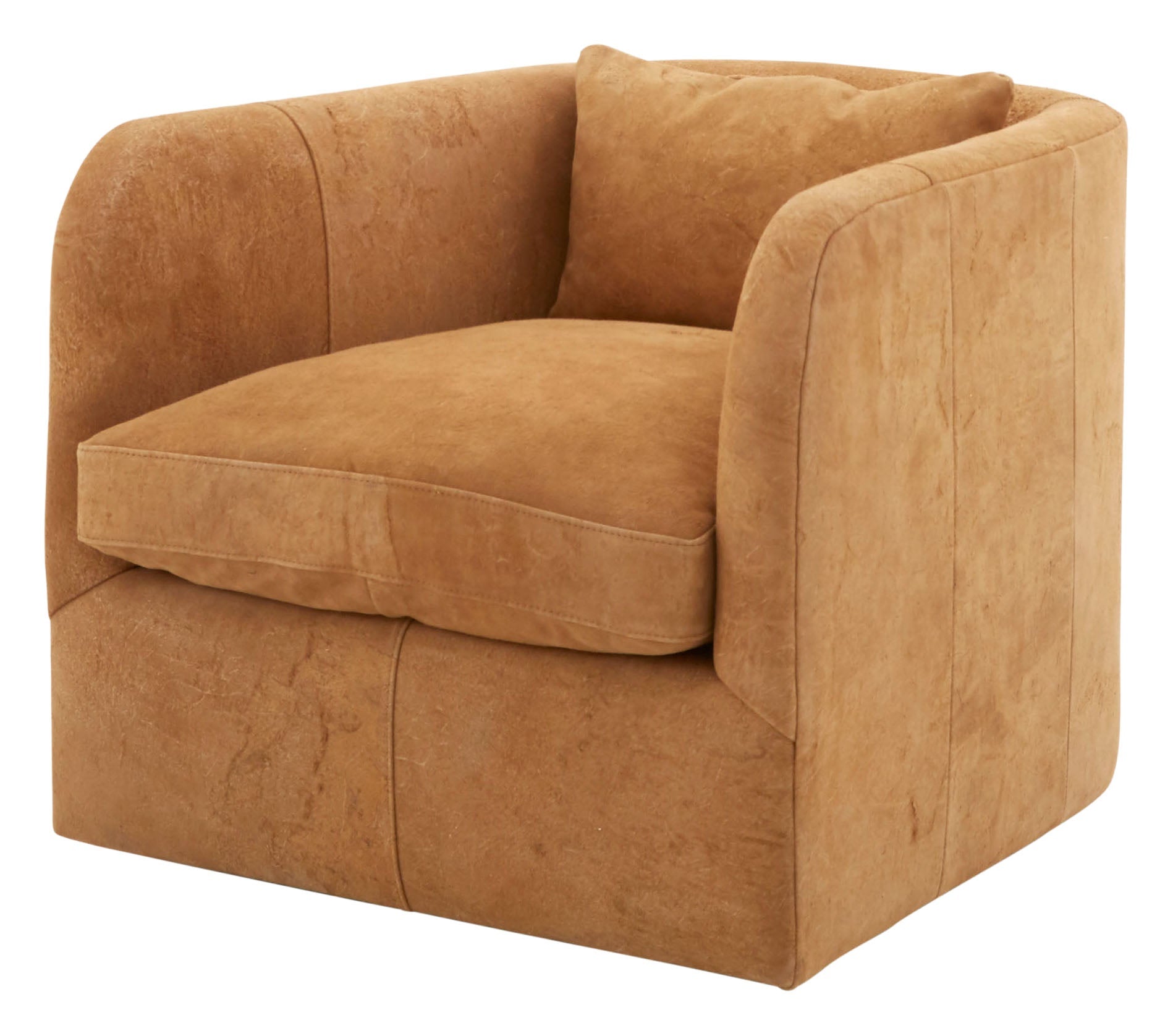 suede swivel chair