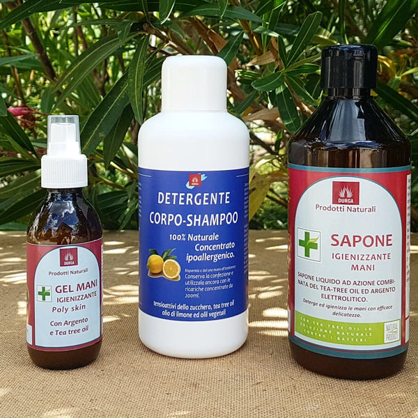 Detergente Corpo shampoo, Sapone Mani Igienizzante, Spray Mani - durga - durgastore