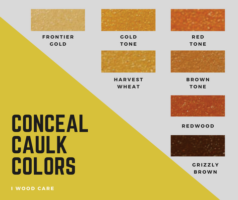 conceal caulk colors chart
