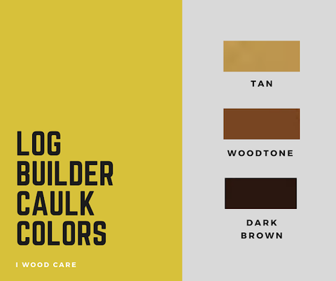 Log builder caulk colors chart
