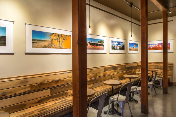 Peter Malinowski Vanishing Landscape exhibition at Handlebar Coffee Roasters in Santa Barbara, CA