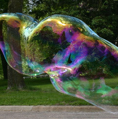 Extreme Bubbles Inc. makes bubble toys, big bubble wands, giant bubble kits and bubble solution that work better than homemade giant bubble recipes and do it yourself bubble wands