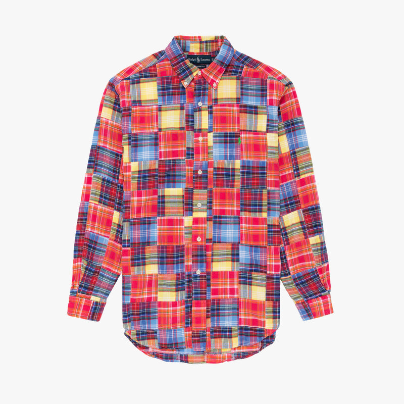 Vintage Patchwork Button Down