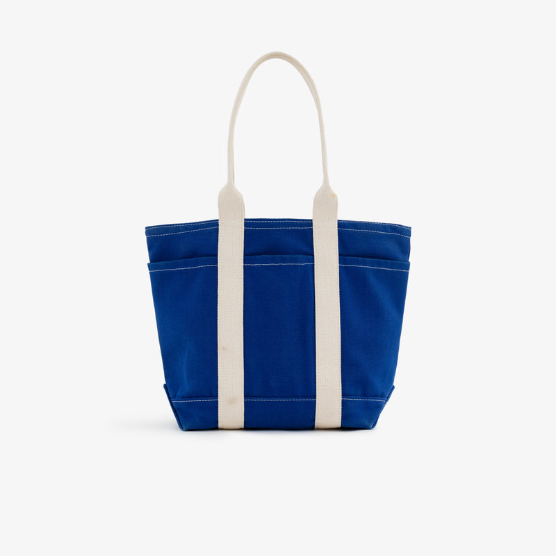 Vintage Blue Canvas Tote Bag