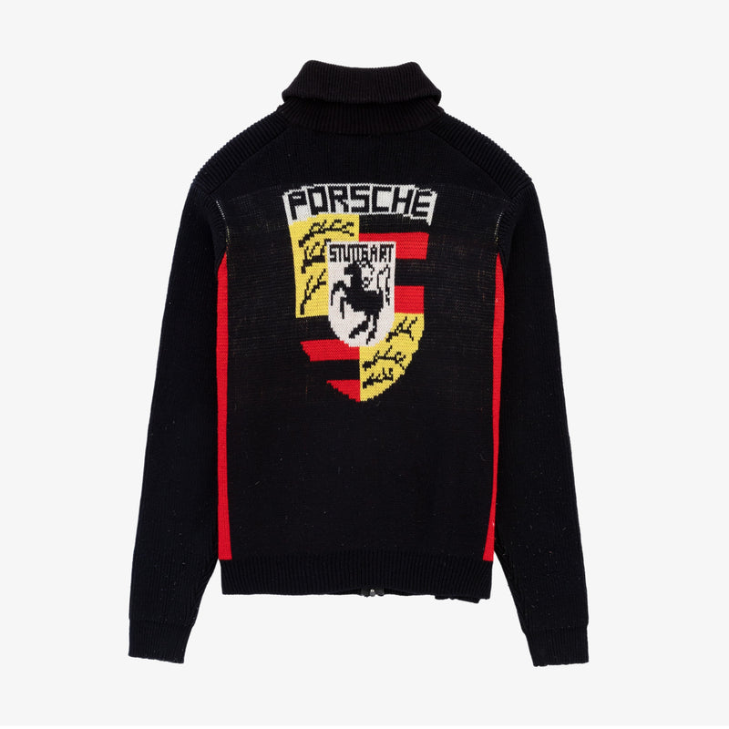 Vintage Porsche Full-Zip Sweater