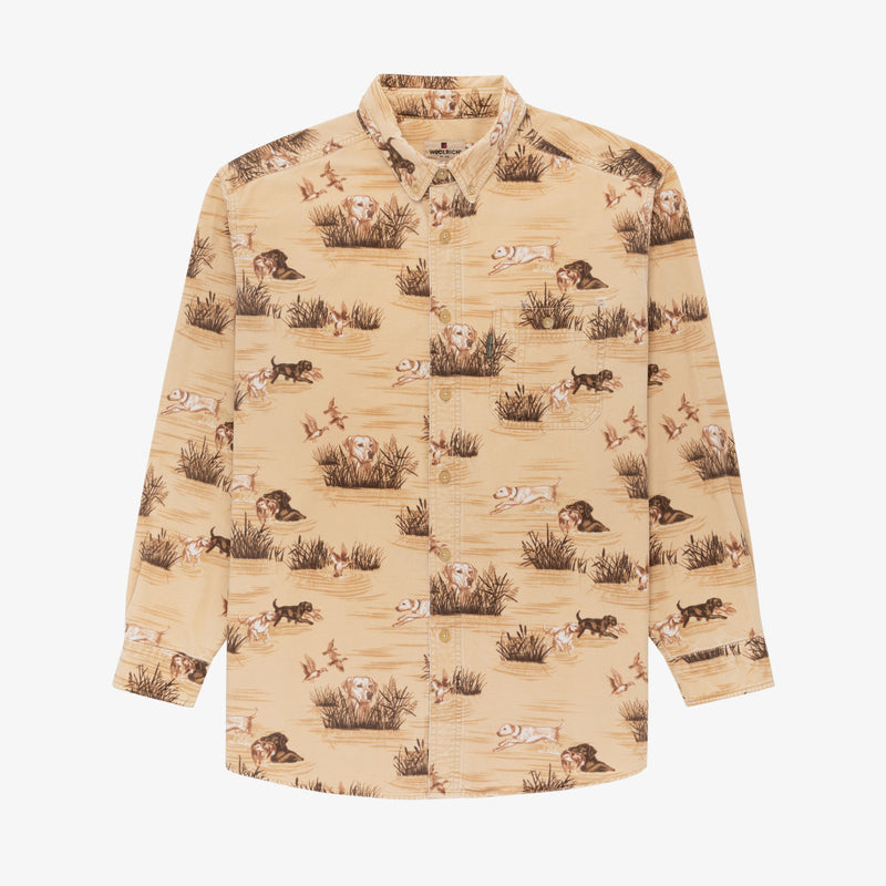 Vintage Woolrich Hunting Theme Shirt