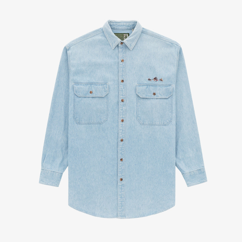 Vintage Fly Fishing Denim Shirt