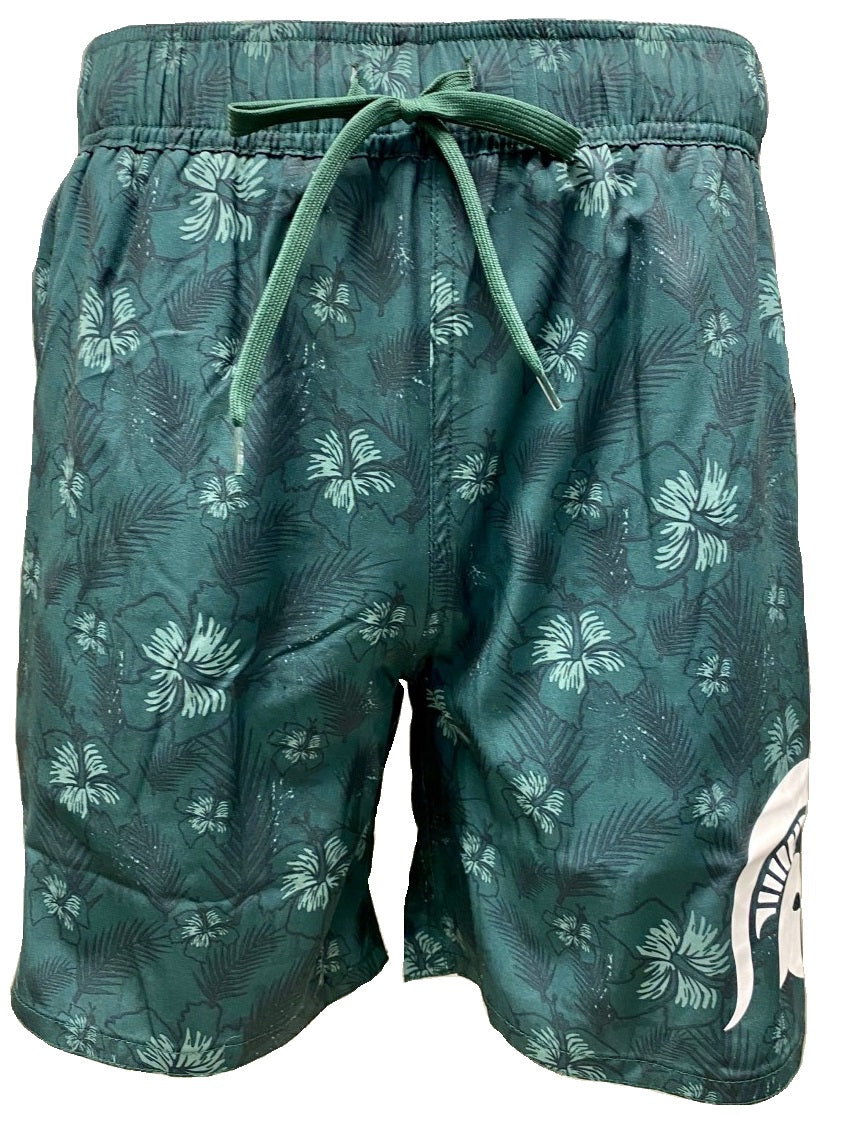 FORTUN Mens Tropical Hawaiian Shorts Casual Quick-Drying Swim Shorts 