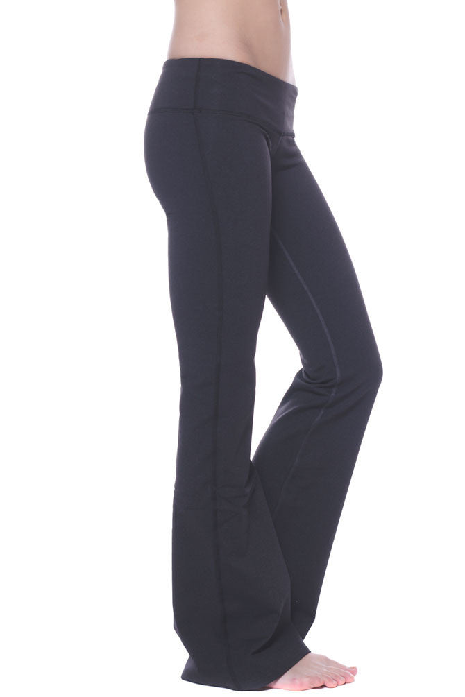 ToBeInStyle Women's Low Rise Sweatpants w/ Fold-Over Waistband