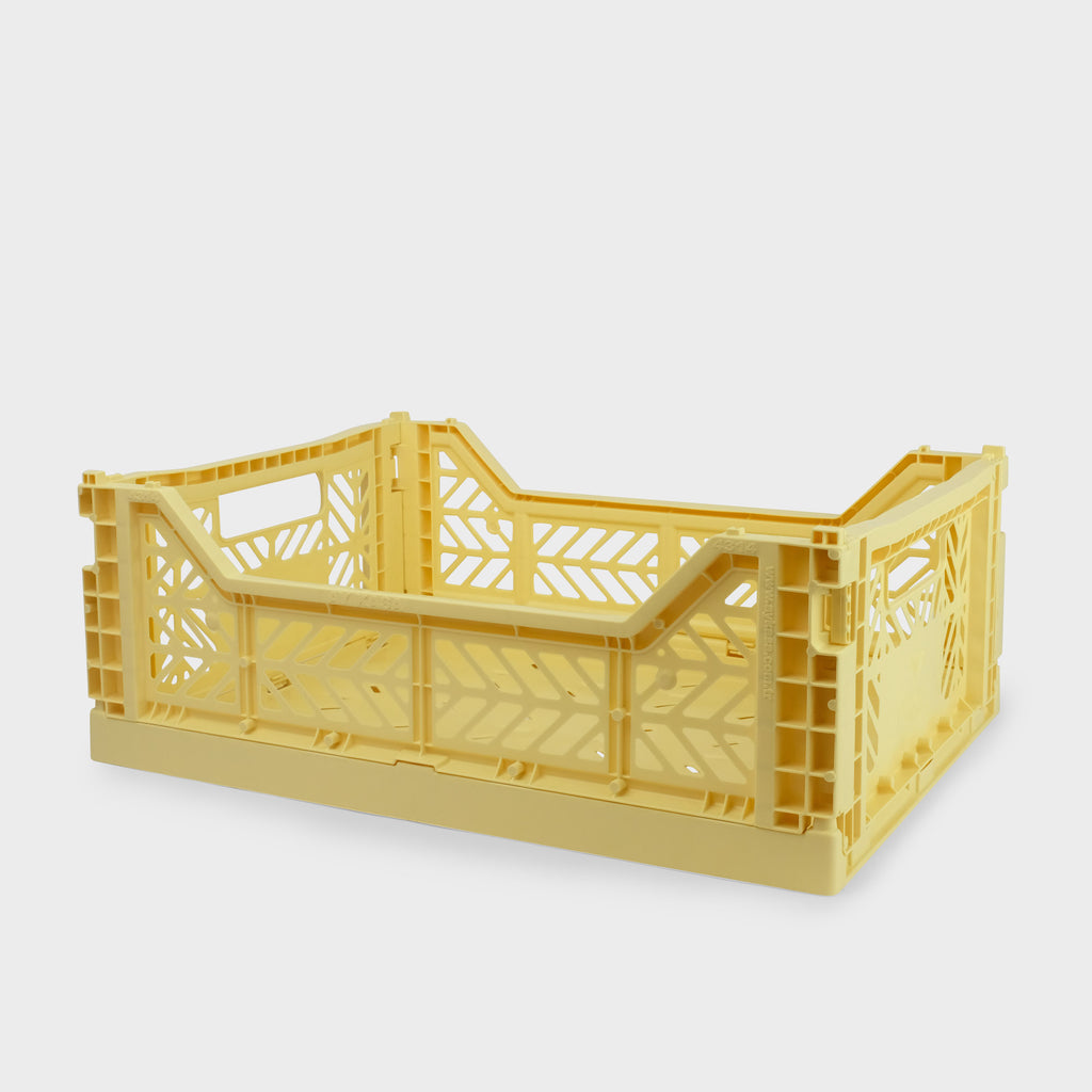 Banana Yellow Folding Crate (Midi) - Shrimp's House