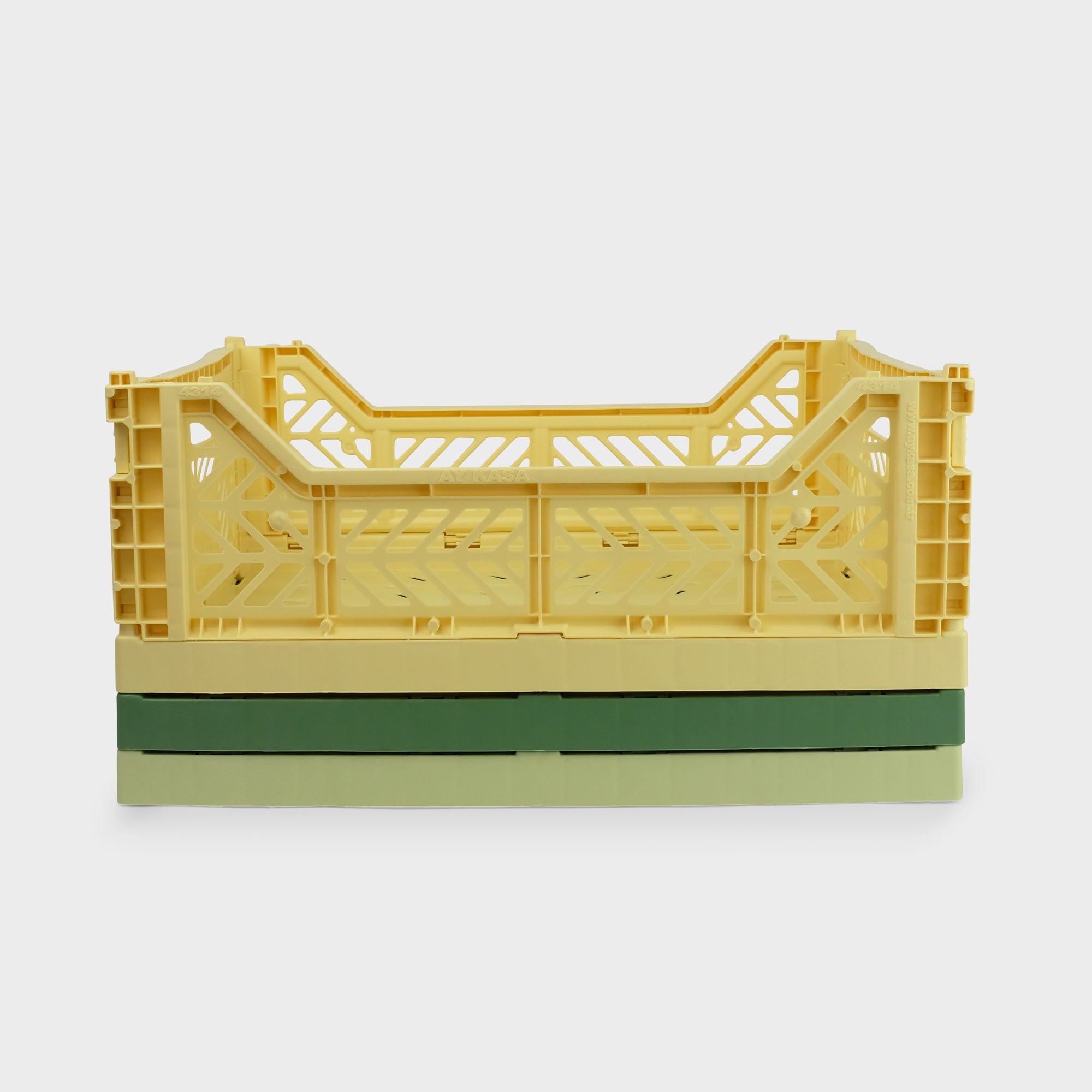 Banana Yellow Folding Crate (Midi) - Shrimp's House