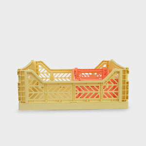 Banana Yellow Folding Crate (Midi) - Shrimp's House