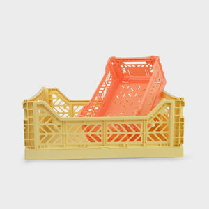 Banana Yellow Folding Crate (Midi) - Shrimp's House