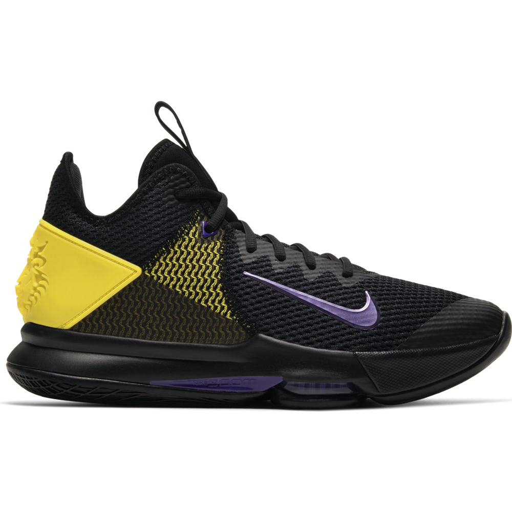 lebron witness 4 black voltage purple