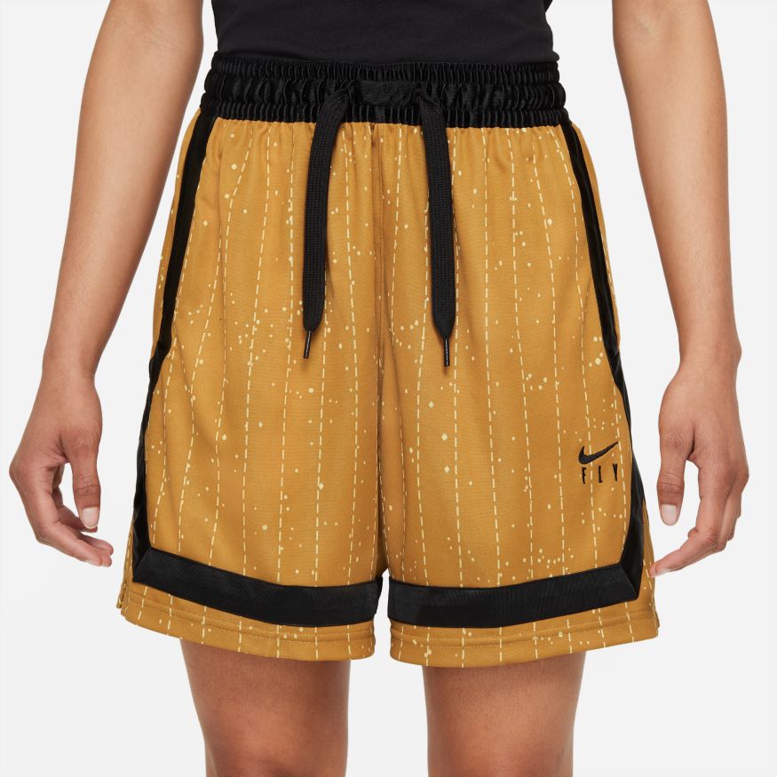 Nike Dri-FIT Swoosh Fly Crossover Women's Basketball Shorts  'Chutney/Gold/Black'