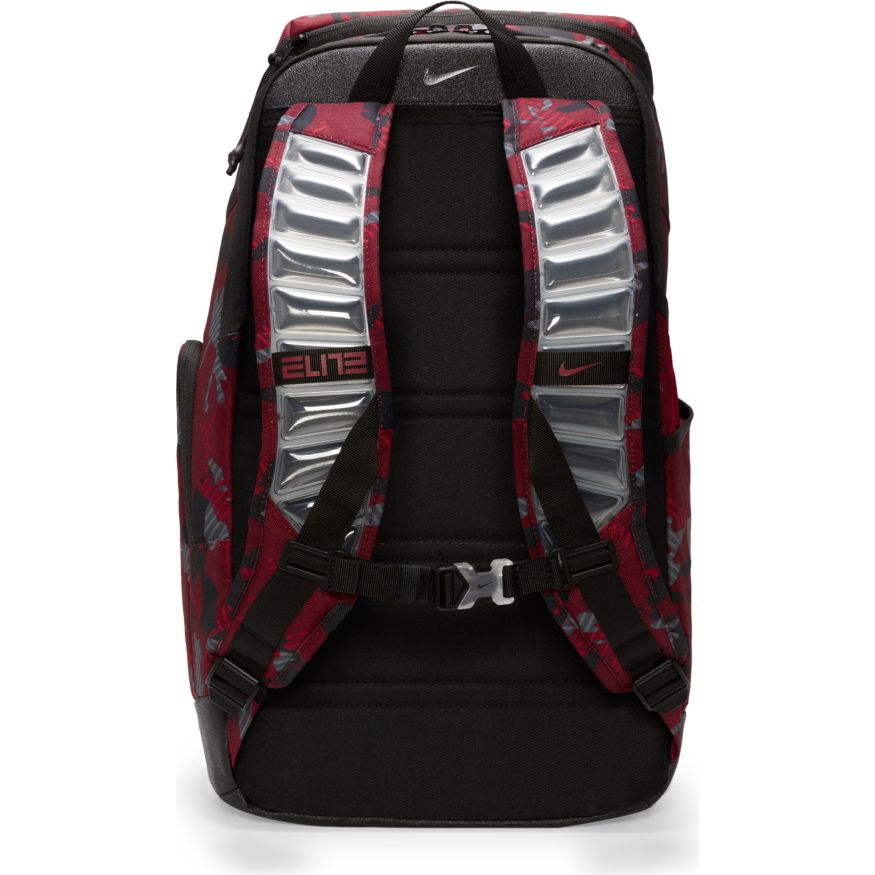 nike elite backpack red and black