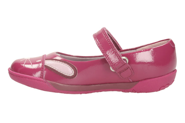 clarks nibbles cute patent leather shoes berry