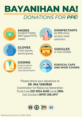 Bayanihan Na! Donations for PPE