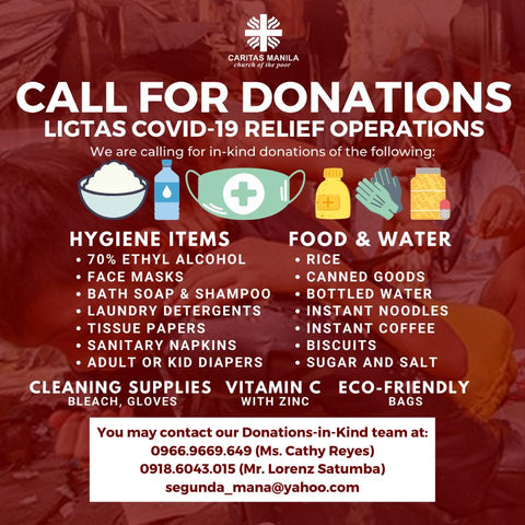Caritas Manila - Call for Donations