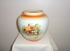 1930s Shelley Old England Banded Ginger Jar