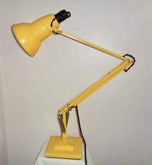 1950s Yellow 1227 Anglepoise Herbert Terry Desk Lamp