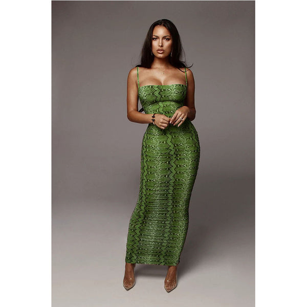 snake print dress plus size