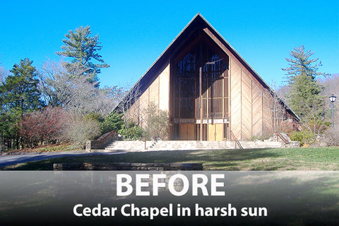 Cedar Chapel before XT in harsh sun 