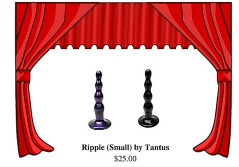 Why we love the Tantus Ripple (small): Part plug / part anal beads, the Ripple is made of Tantus brand's ultra premium platinum silicone. Body-safe, fun, and great for beginners.