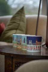 Fine Bone China London Seasons Design Coffee Mugs Product Photography