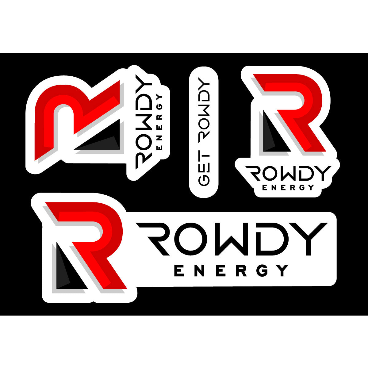 Rowdy Energy Drink | Get Rowdy Sticker Sheet