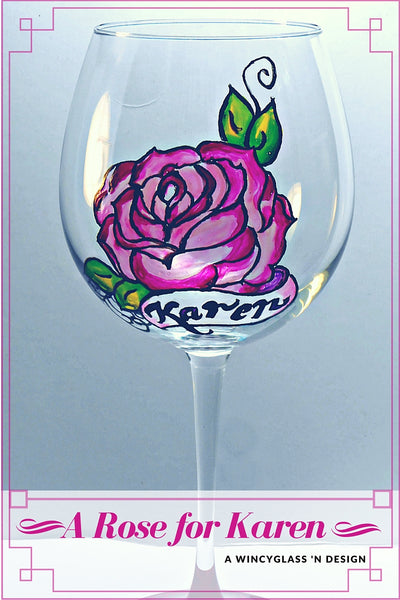 A_Rose_For_Karen_Custom_Wine_Glass