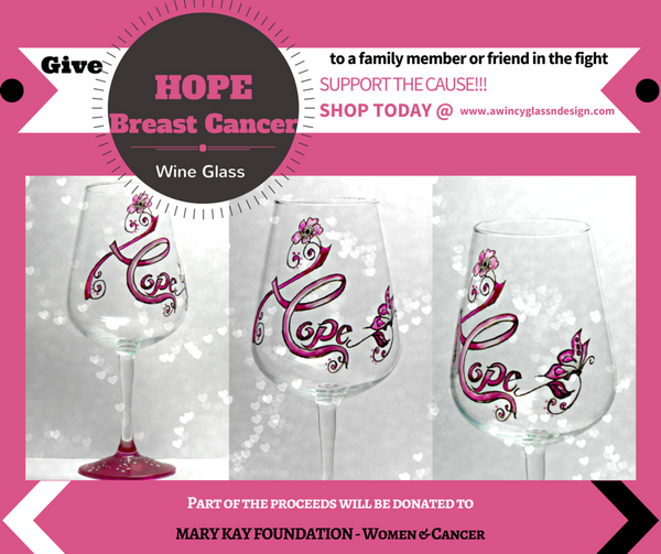 Support Breast Cancer Awareness Wine Glass Promotion