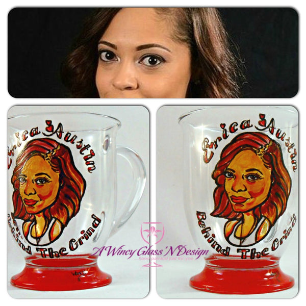 Erica_Caricature_Painted_Wine_Glass