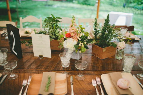 Palm leaf Plate at Wedding Ceremony