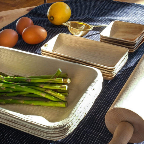 Plastic free palm leaf plates